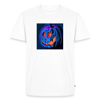 Halloween Kübis dans le style science-fiction - T-shirt Premium bio Homme - blanc - Devant - Nico (187cm)