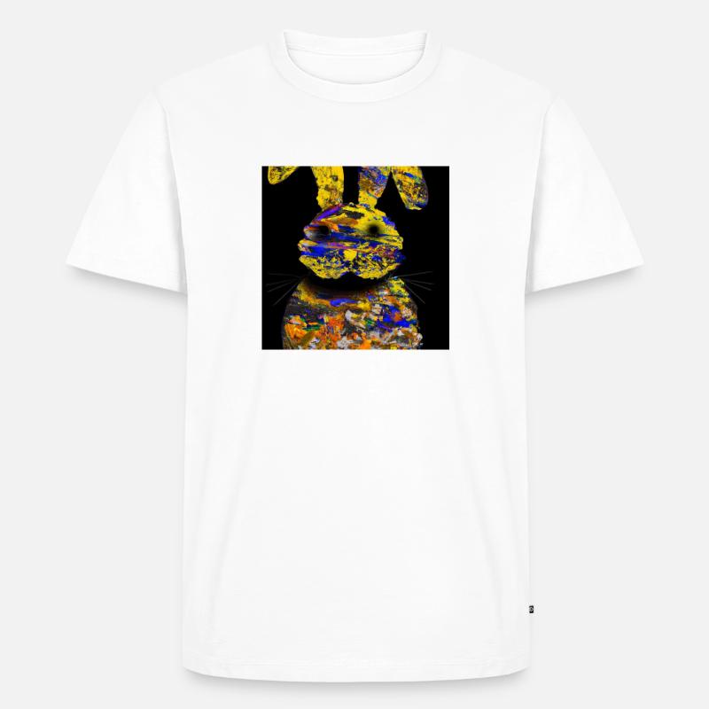 Osterhase - Männer Premium Bio T-Shirt - Weiß