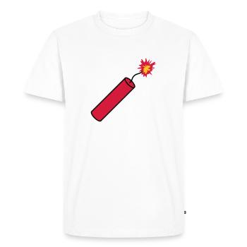 tige tnt dynamite explosion explosion explosion - T-shirt Premium bio Homme - blanc - Devant - Nico (187cm)