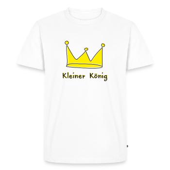 Little King Crown Baby Kids Cadeau de naissance - T-shirt Premium bio Homme - blanc - Devant - Nico (187cm)