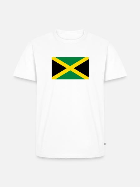 jamaica flag - Männer Premium Bio T-Shirt - Weiß