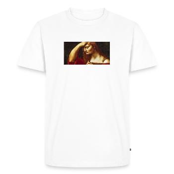 woman on trouble - T-shirt Premium bio Homme - blanc - Devant - Nico (187cm)