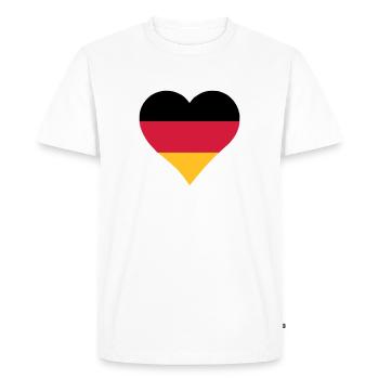 Allemagne flag Herform - T-shirt Premium bio Homme - blanc - Devant - Nico (187cm)