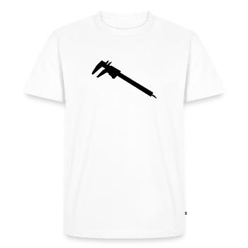 calibre_g1 - T-shirt Premium bio Homme - blanc - Devant - Nico (187cm)