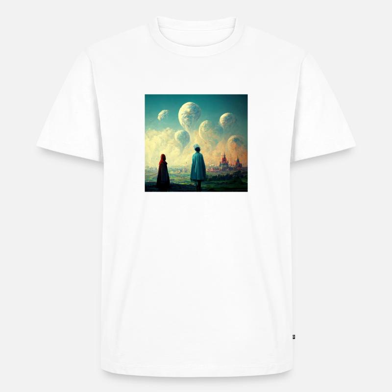 Never walk alone - Männer Premium Bio T-Shirt - Weiß