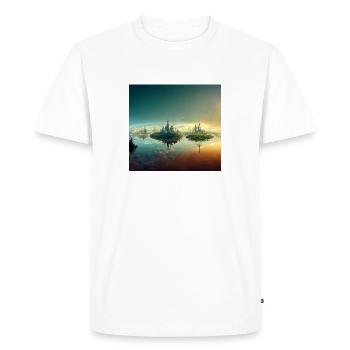 Castle in heaven - Men's Premium Organic T-Shirt - white - Front - Nico (187cm)
