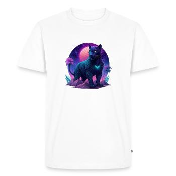 Panter noir - T-shirt Premium bio Homme - blanc - Devant - Nico (187cm)
