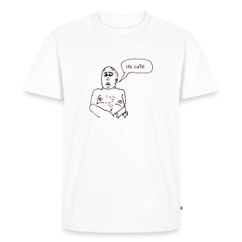 Les expressions faciales uniformes de la noblesse - T-shirt Premium bio Homme - blanc - Devant - Nico (187cm)