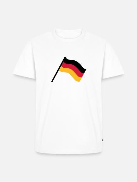 Germany flag - Men's Premium Organic T-Shirt - white