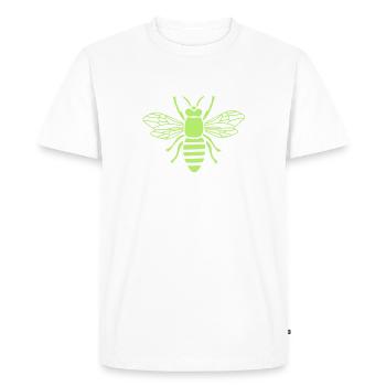 Abeille guêpe Bourdon Hornet apiculteur miel - T-shirt Premium bio Homme - blanc - Devant - Nico (187cm)