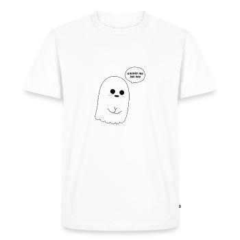 excuse me but boo a37baf30 d6ef 11e8 a8ef 53465bc4 - T-shirt Premium bio Homme - blanc - Devant - Nico (187cm)