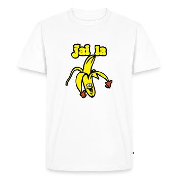 j'ai la banane humour citation - T-shirt Premium bio Homme - blanc - Devant - Nico (187cm)