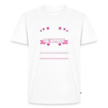 Les gâteaux de mamie c'est toujours une tuerie - T-shirt Premium bio Homme - blanc - Devant - Nico (187cm)