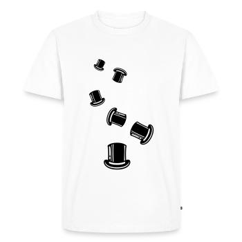 Cylindre de toilettage - T-shirt Premium bio Homme - blanc - Devant - Nico (187cm)