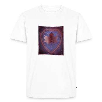 Érable forestier - T-shirt Premium bio Homme - blanc - Devant - Nico (187cm)