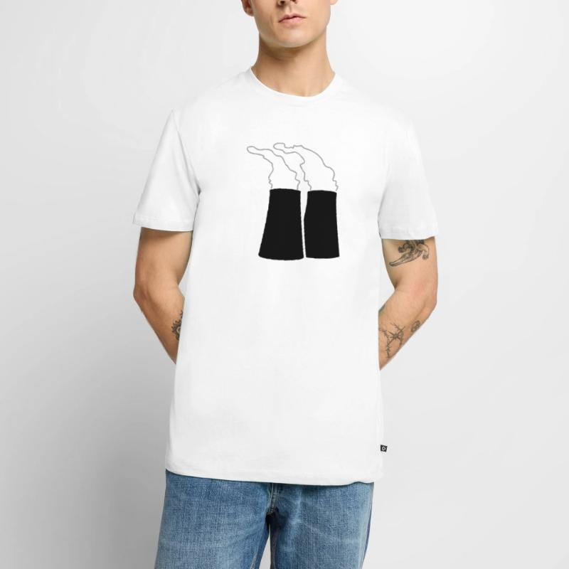 Steaming atomic reactors (2c) Men's Premium Organic T-Shirt