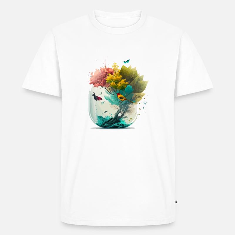 The miniature forest - Men's Premium Organic T-Shirt - white