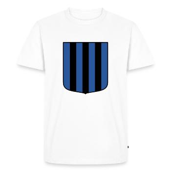 Bleu-noir - T-shirt Premium bio Homme - blanc - Devant - Nico (187cm)