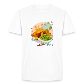Restauration rapide japonaise - T-shirt Premium bio Homme - blanc - Devant - Nico (187cm)