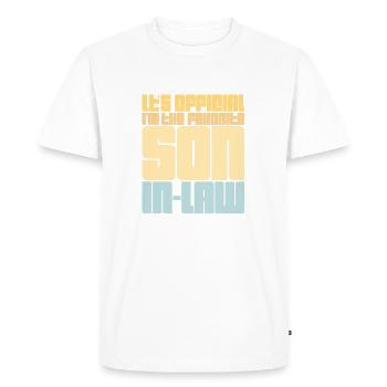 C’est officiel, je suis le gendre préféré qui dit - T-shirt Premium bio Homme - blanc - Devant - Nico (187cm)