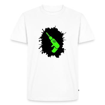 Artisan des perceuses Blobs - T-shirt Premium bio Homme - blanc - Devant - Nico (187cm)