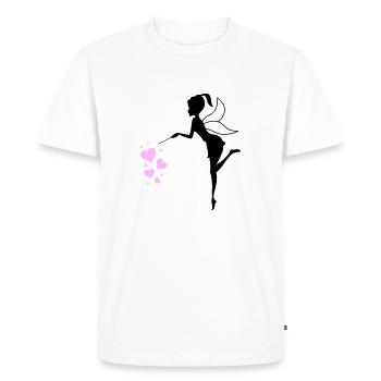 Fairy Elf Hearts - Men's Premium Organic T-Shirt - white - Front - Nico (187cm)