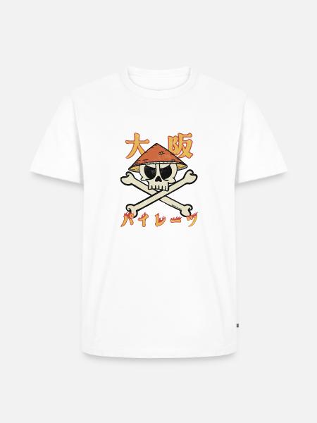 Osaka Pirates (in Japanese) - Men's Premium Organic T-Shirt - white
