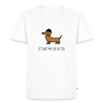 Its not my cup of tea - Men's Premium Organic T-Shirt - white - Front - Nico (187cm)
