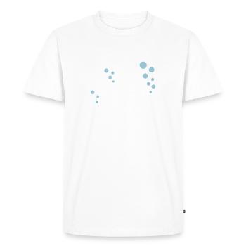 Poisson - T-shirt Premium bio Homme - blanc - Devant - Nico (187cm)
