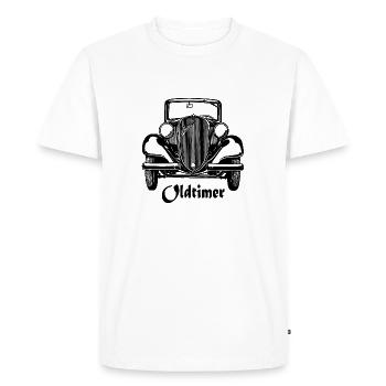 oldtimer | auto | car | retro - Men's Premium Organic T-Shirt - white - Front - Nico (187cm)