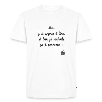 Kaameløtt - Réplique Culte - Citation Léodagan - T-shirt Premium bio Homme - blanc - Devant - Nico (187cm)