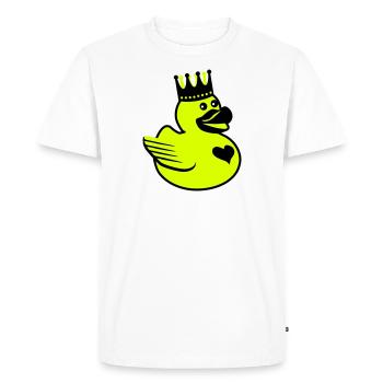 Canard du Roi - T-shirt Premium bio Homme - blanc - Devant - Nico (187cm)