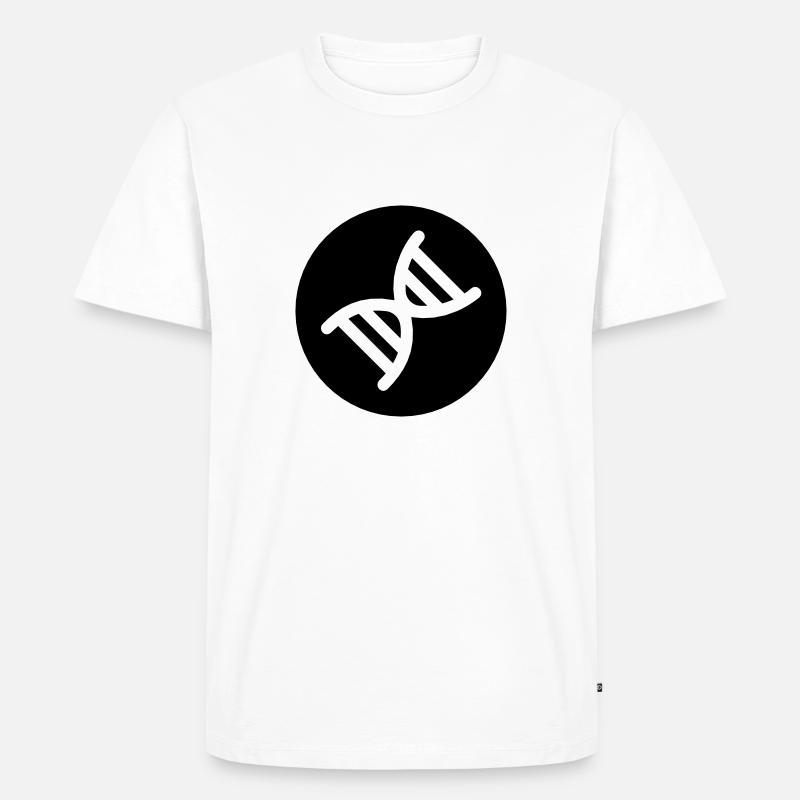 Double hélice de l ADN - T-shirt Premium bio Homme - blanc