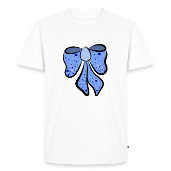 belle boucle bleue , idée cadeau - T-shirt Premium bio Homme - blanc - Devant - Nico (187cm)