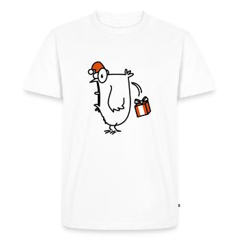 christmas chick christmas chicken - Men's Premium Organic T-Shirt - white - Front - Nico (187cm)