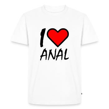 I love - T-shirt Premium bio Homme - blanc - Devant - Nico (187cm)