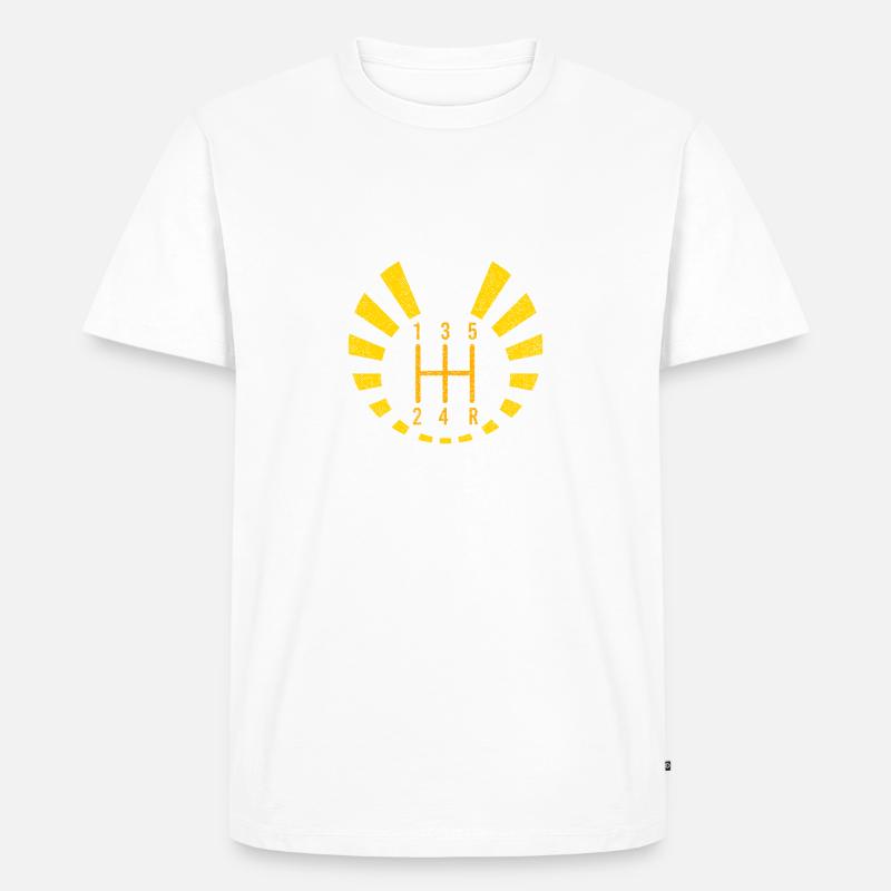 Shift Happens - Männer Premium Bio T-Shirt - Weiß