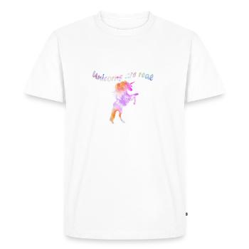 licornes sont réels licornes licorne - T-shirt Premium bio Homme - blanc - Devant - Nico (187cm)