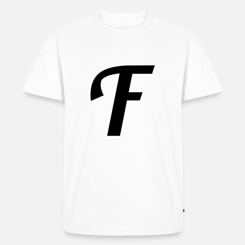 F - Männer Premium Bio T-Shirt - Weiß