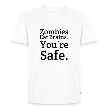 Zombies - Men's Premium Organic T-Shirt - white - Front - Nico (187cm)