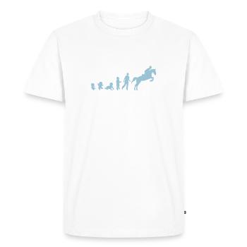Evolution cheval3 obstacle riding his - Men's Premium Organic T-Shirt - white - Front - Nico (187cm)