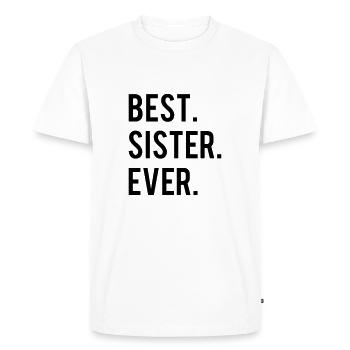 Best Sister Ever - T-shirt Premium bio Homme - blanc - Devant - Nico (187cm)