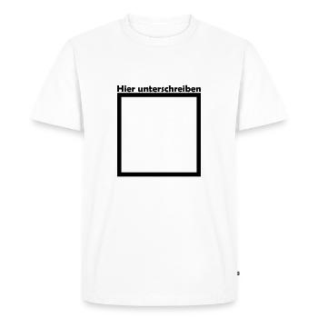Signature - T-shirt Premium bio Homme - blanc - Devant - Nico (187cm)