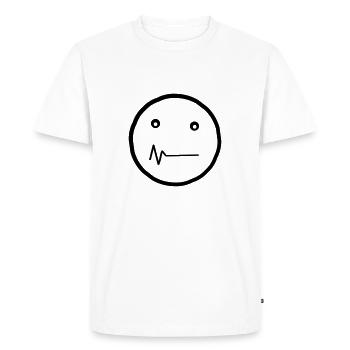 Detrill Smiley - T-shirt Premium bio Homme - blanc - Devant - Nico (187cm)