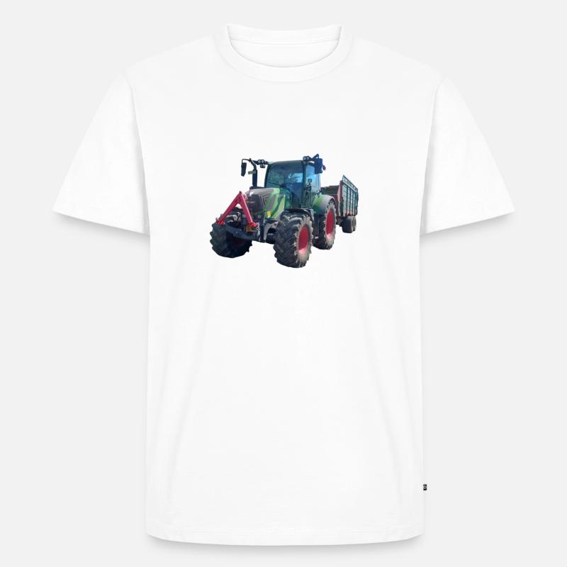 Traktor - Männer Premium Bio T-Shirt - Weiß
