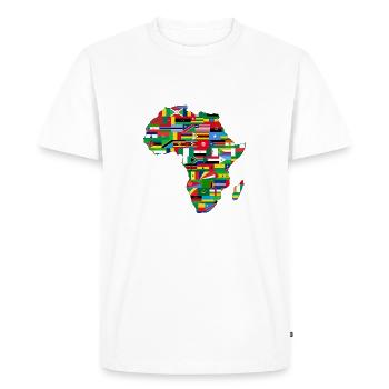 AFRICA AFRICA CONTINENT GIFTS - Men's Premium Organic T-Shirt - white - Front - Nico (187cm)