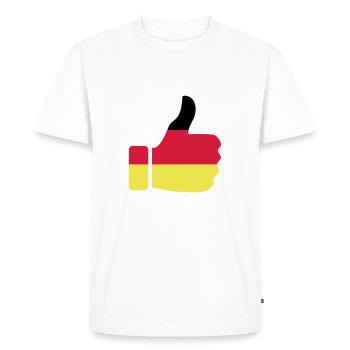 Bravo pour l'Allemagne - T-shirt Premium bio Homme - blanc - Devant - Nico (187cm)