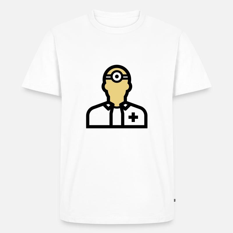 Pflegepersonal, Krankenpfleger, Pfleger, Arzt, - Männer Premium Bio T-Shirt - Weiß