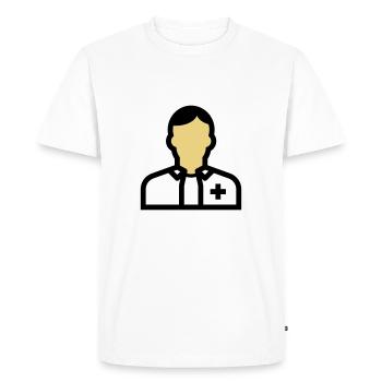Nursing staff, nurse, carer, doctor, - Men's Premium Organic T-Shirt - white - Front - Nico (187cm)