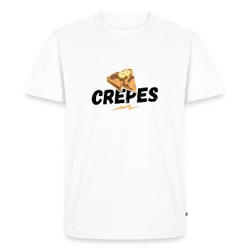 Crepes, baking, pancakes, pancakes - Men's Premium Organic T-Shirt - white - Front - Nico (187cm)